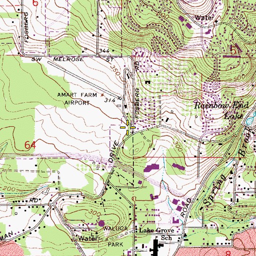 Topographic Map of Exploration Learning School, OR