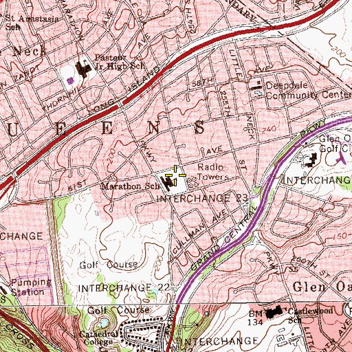 Topographic Map of Challenge Playground, NY
