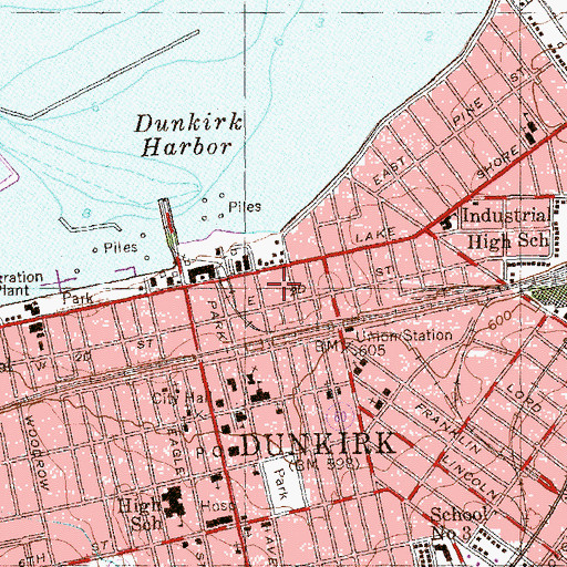 Topographic Map of John T Murray American Legion Post 1017, NY
