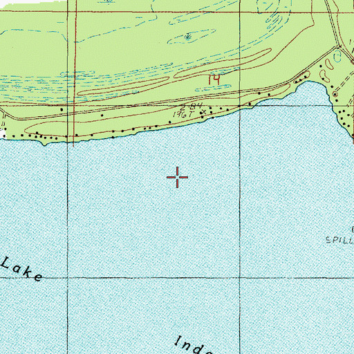 Topographic Map of Big Bay Census Designated Place, MI