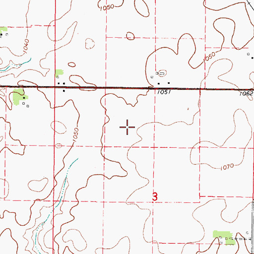 Topographic Map of City of Dallas Center, IA