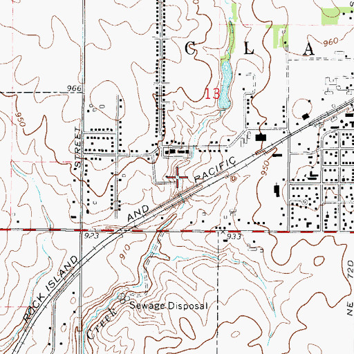 Topographic Map of City of Altoona, IA
