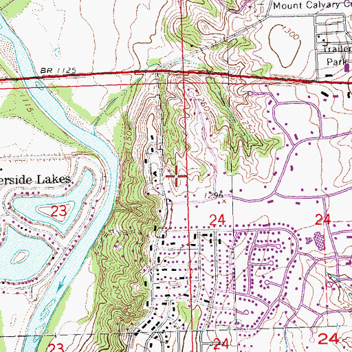 Topographic Map of City of Elkhorn (historical), NE