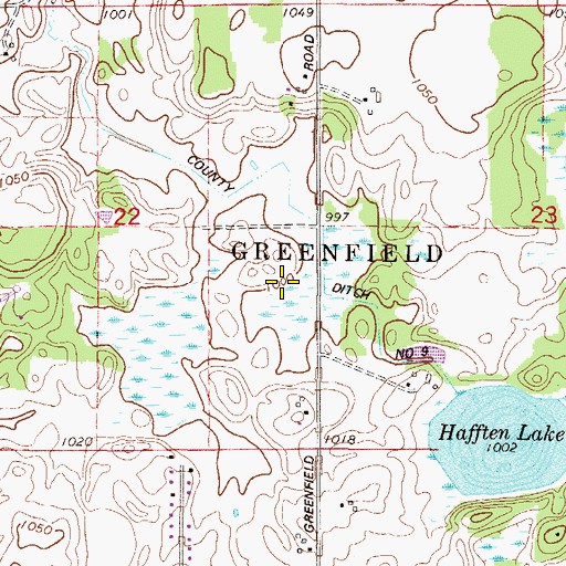Topographic Map of City of Greenfield, MN