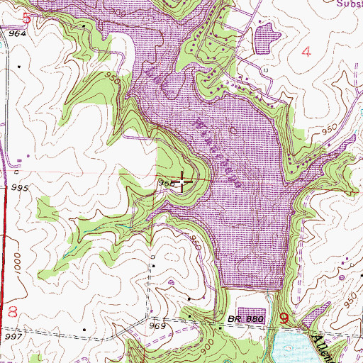 Topographic Map of City of Lake Winnebago, MO