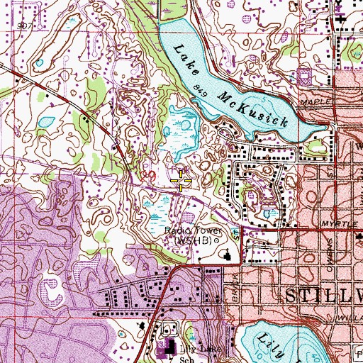 Topographic Map of City of Stillwater, MN