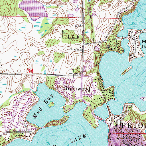 Topographic Map of City of Prior Lake, MN