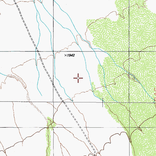 Topographic Map of Bibyak, AZ