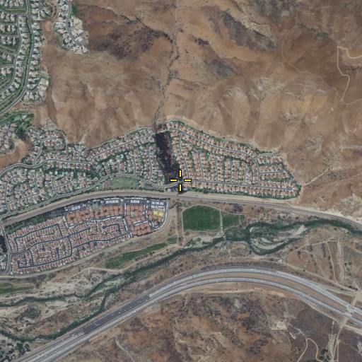 Aerial/Satellite Image of Brush Canyon, CA