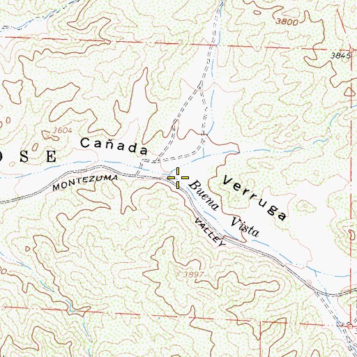 Topographic Map of Buck Canyon, CA