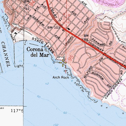 Topographic Map of Buck Gully, CA