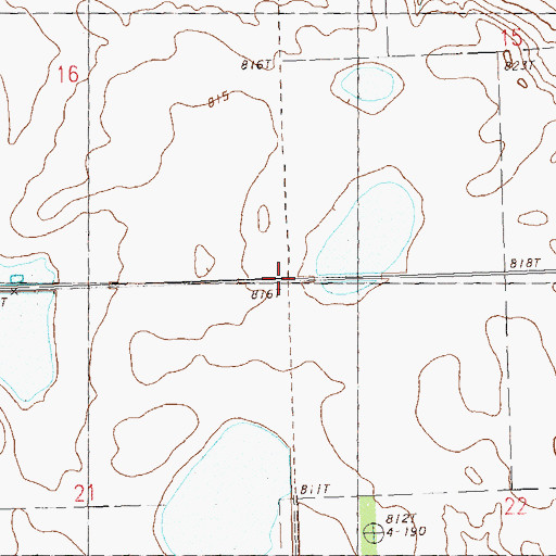 Topographic Map of Township of Grand Central, SD