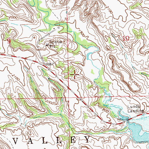 Topographic Map of Township of Nesson Valley, ND