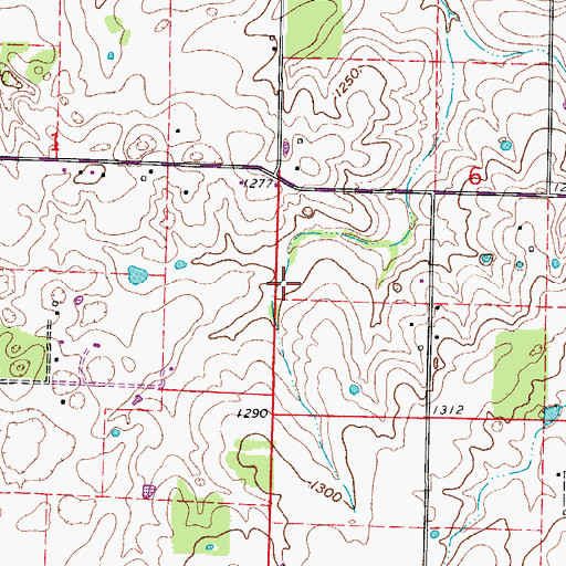 Topographic Map of Township of Northview, MO