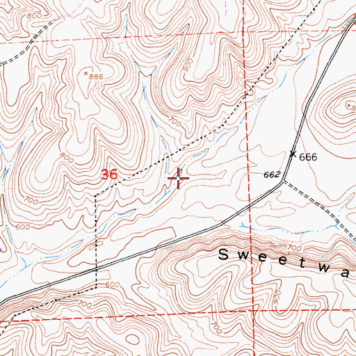 Topographic Map of Bull Canyon, CA
