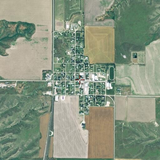 Aerial/Satellite Image of Village of Hayes Center, NE