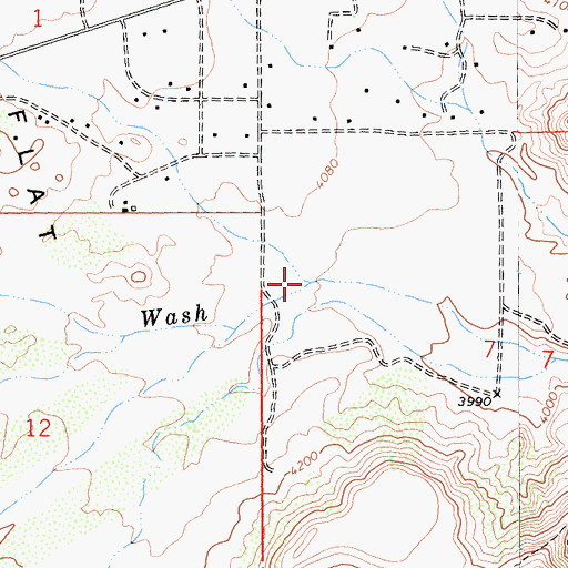 Topographic Map of Burns Canyon, CA