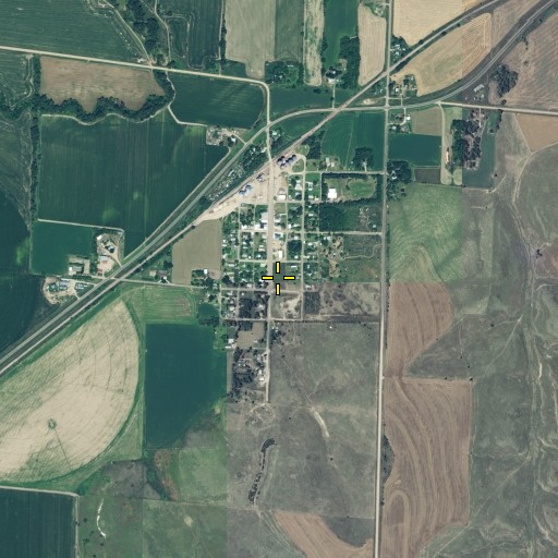 Aerial/Satellite Image of Village of Danbury, NE