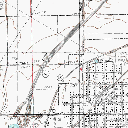 Topographic Map of Village of Gardner, IL
