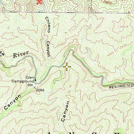 Topographic Map of Butterfield Canyon, CA