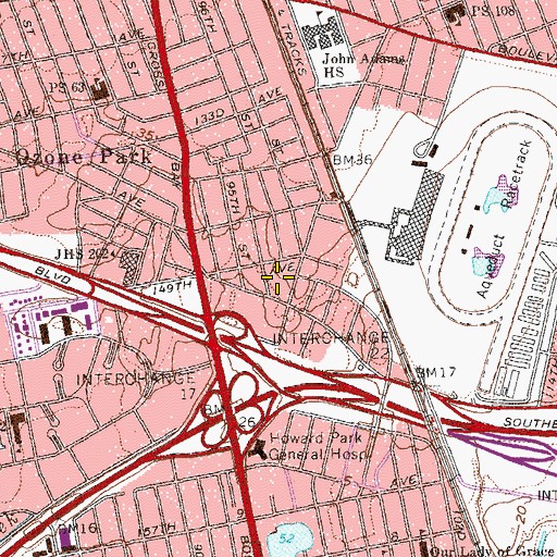 Topographic Map of Centreville Playground, NY