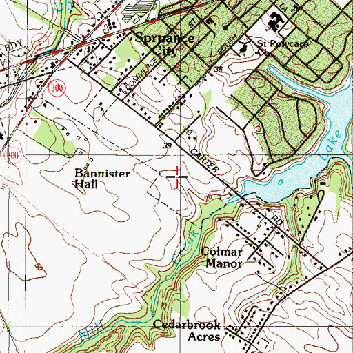 Topographic Map of Gardenside, DE
