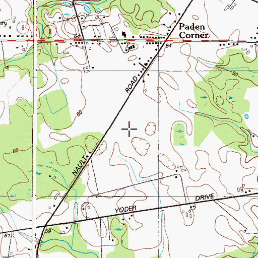 Topographic Map of Rockland West, DE