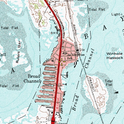 Topographic Map of Gene Gray Playground, NY