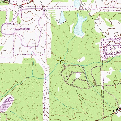 Topographic Map of Irondale Census Designated Place, GA