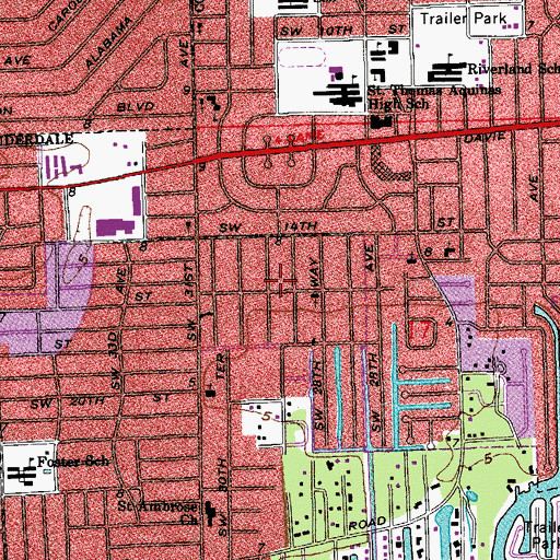 Topographic Map of Chula Vista Census Designated Place (historical), FL
