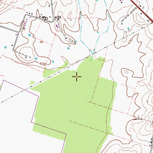 Topographic Map of Masonville Census Designated Place, KY