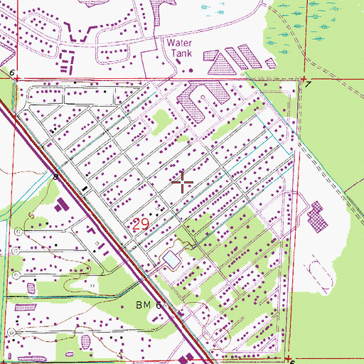 Topographic Map of Naples Manor Census Designated Place, FL