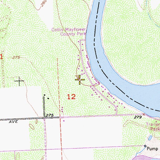 Topographic Map of Granite Point, AZ