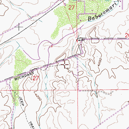 Topographic Map of Camp Wallen (historical), AZ