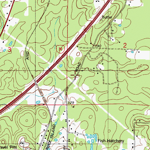 Topographic Map of City of Rockport, AR