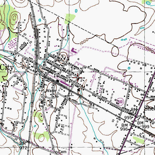 Topographic Map of City of Junction City, KY