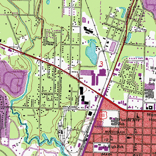 Topographic Map of City of Slidell, LA