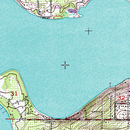 Topographic Map of Town of Hillcrest Heights, FL