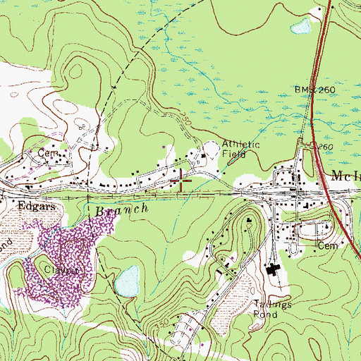 Topographic Map of Town of McIntyre, GA