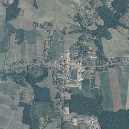 Aerial/Satellite Image of Town of Conway, NC