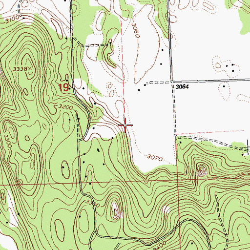 Topographic Map of Bigfork Census Designated Place, MT