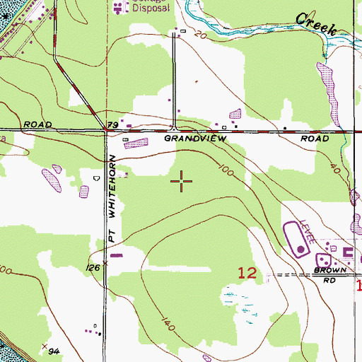 Topographic Map of Birch Bay Census Designated Place, WA