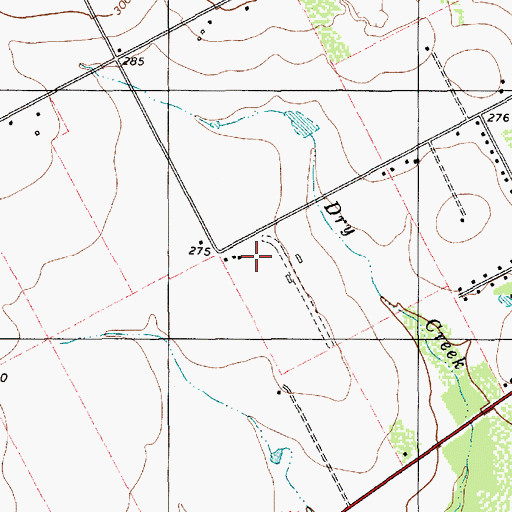 Topographic Map of Blue Berry Hill Census Designated Place, TX