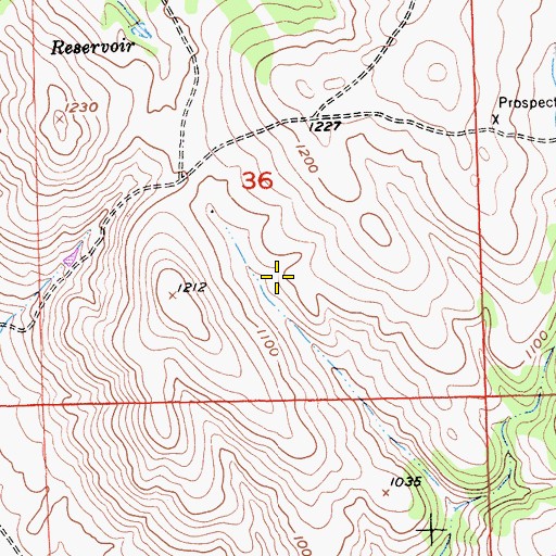 Topographic Map of El Dorado Hills Census Designated Place, CA