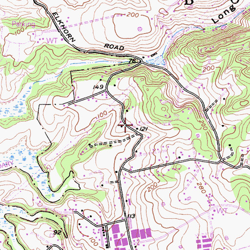 Topographic Map of Elkhorn Census Designated Place, CA