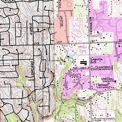 Topographic Map of Fair Oaks Census Designated Place, CA