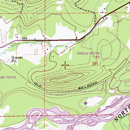 Topographic Map of Maple Falls Census Designated Place, WA