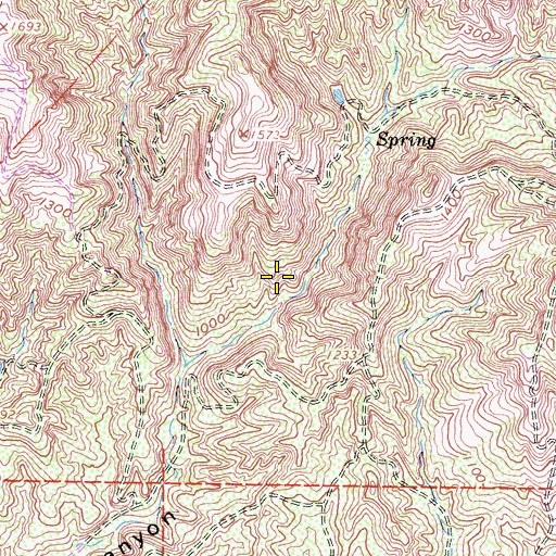 Topographic Map of Foothill Ranch Census Designated Place (historical), CA
