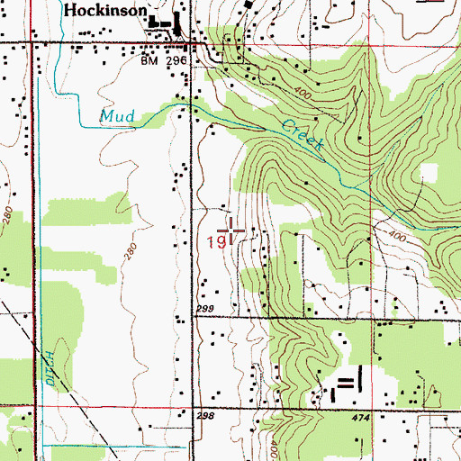 Topographic Map of Hockinson Census Designated Place, WA