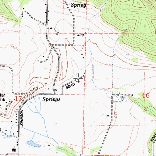 Topographic Map of Hydesville Census Designated Place, CA